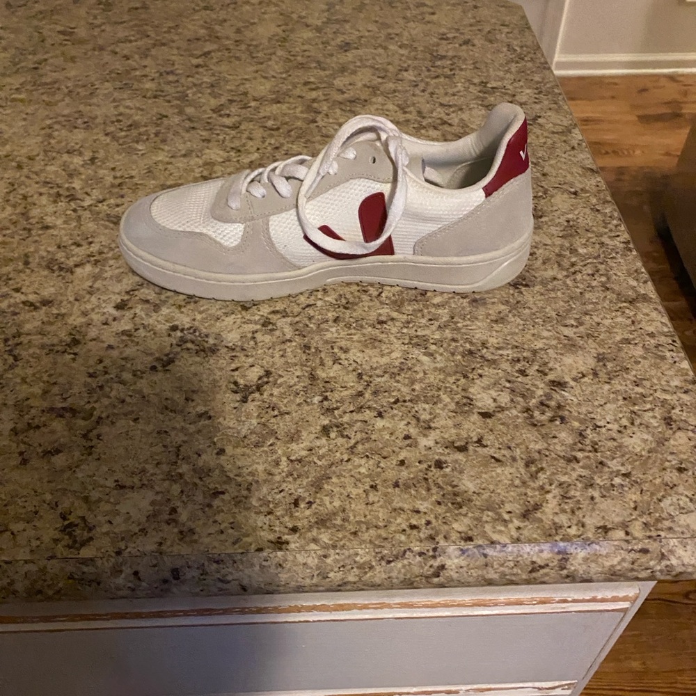 Veja White and Gray Athletic Shoes - Picture 4 of 4